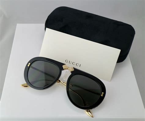 gucci 54mm aviator sunglasses|Gucci foldable aviator sunglasses.